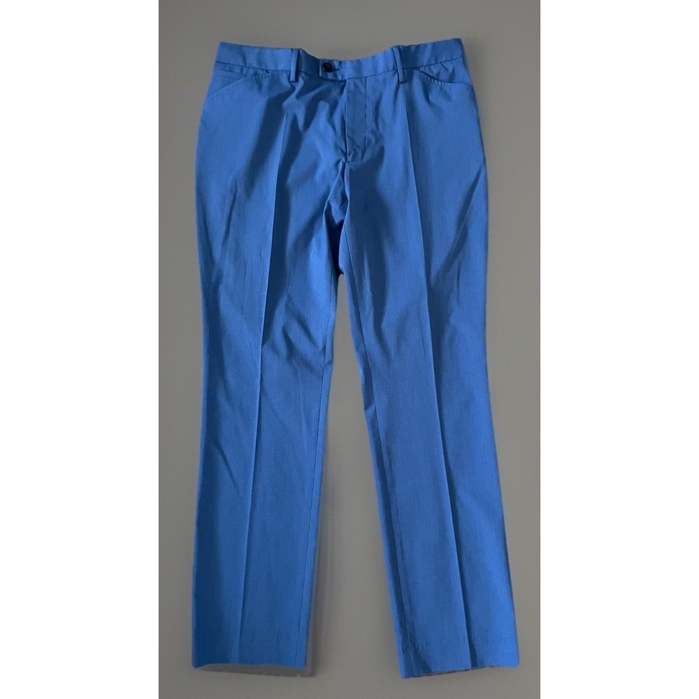 Alberto Ceramica Leon Modern Fit Pants Trousers Blue Size 54 36x32 JBHS